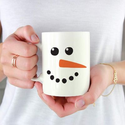 Kids Ceramic Mug Snowman/Carrot Nose Image 1