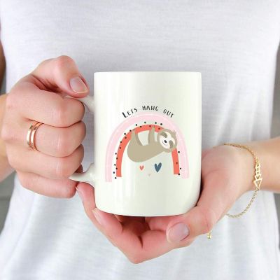 Kids Chocolate Mug Lets Hang Out Rbow Image 1