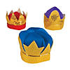 Kids Deluxe Kings&#8216; Crowns with Sequins - 3 Pc. Image 1