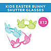 Kids Easter Bunny Shutter Glasses - 12 Pc. Image 2