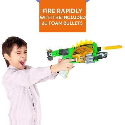 Kids Foam Dinosaur Gun - 1 Gun and 20 Bullets Image 2