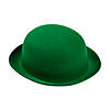 Kids Green Felt Derby Hats - 6 Pc. Image 1