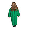 Kids&#8217; Green Matte Elementary School Graduation Robe Image 1