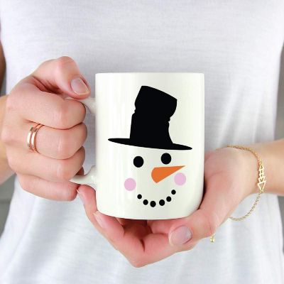 Kids Hot Chocolate Mug, Be Happy Rainbow Image 1