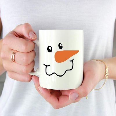 Kids Hot Chocolate Mug, Coral Rainbow Image 1
