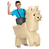 Kids Inflatable Minecraft Llama Ride-On Costume Image 1
