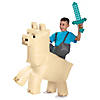Kids Inflatable Minecraft Llama Ride-On Costume Image 2