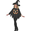 Kids Jack-O-Lantern Poncho Image 1
