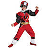Kids Muscle Ninja Steel Red Ranger Costume Image 1