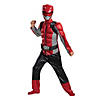 Kids Muscle Power Rangers Beast Morphers&amp;#8482; Red Ranger Jumpsuit Costume Image 1