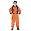 Kid's Orange Astronaut Suit Costume Image 1