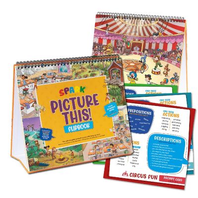 Kids Picture Book with Detailed Picture Cards and WH Questions Guide Image 1