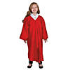 Kids Red Matte Elementary School Graduation Robe Image 1