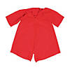 Kids&#8217; Red Matte Elementary School Graduation Robe Image 2