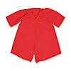 Kids Red Matte Elementary School Graduation Robe Image 2