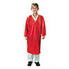Kids Red Shiny Elementary School Graduation Robe Image 1