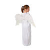 Kids&#8217; S/M White Angel Gown with Wings - 2 Pc. Image 1