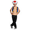 Kids Super Mario Bros.&#8482; Toad Costume Kit - up to Size 8 Image 1