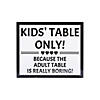 Kids' Table Sign Image 1
