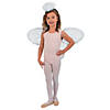 Kids White Marabou Angel Wings & Halo Headband - 2 Pc. Image 1