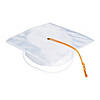Kids&#8217; White Shiny Elementary School Graduation Cap with Tassel Image 1