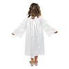 Kids White Shiny Elementary School Graduation Robe Image 1
