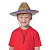 Kids Woven Straw Sombreros - 12 Pc. Image 1