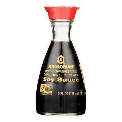 Kikkoman Soy Sauce - Case of 12 - 5 oz. Image 1