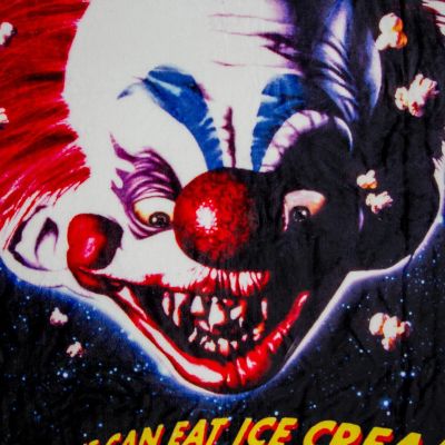 Killer Klowns From Outer Space Original Poster Raschel Throw Blanket Image 1