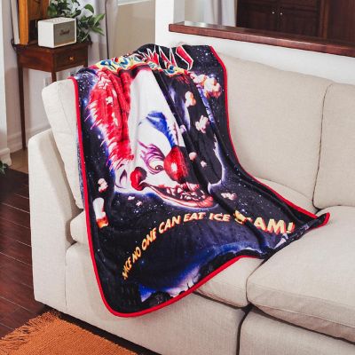 Killer Klowns From Outer Space Original Poster Raschel Throw Blanket Image 3