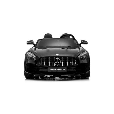 KingToys Black 12V Mercedes Benz AMG GTR 2 Seater Kids Ride On Car With Remote Control Image 1
