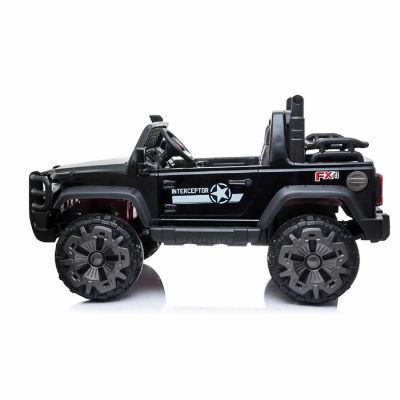 KingToys Black 24V Pick Up Truck Two Seater Ride on with Parental Remote Control Image 2