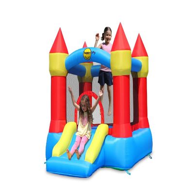 KingToys Happy Hop Bouncy Castle With Slide and Hoop Image 2