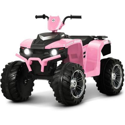 KingToys Pink 12V ATV Kids Ride On Car 4 Wheeler Image 1