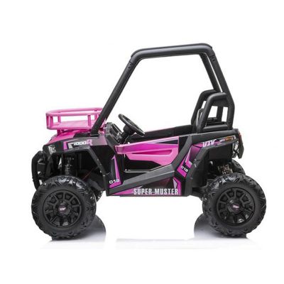 KingToys Pink 24V Off Road UTV 2 Seaters Ride on Cars with Remote Control Image 1