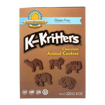 Kinnikinnick Animal Cookies Chocolate 8 oz Pack of 6 Image 1