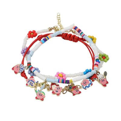 Kirby Copy Abilities 3-Pack Multi-Charmed Bracelet Image 1