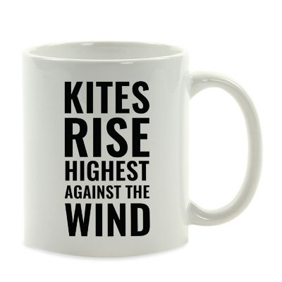 Kites Rise Against the Wind Ceramic Mug Image 2
