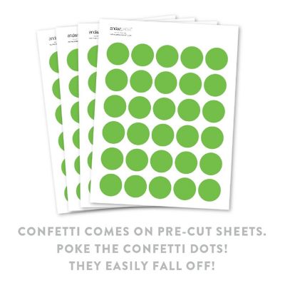Kiwi Green Confetti 180-Pack Image 1
