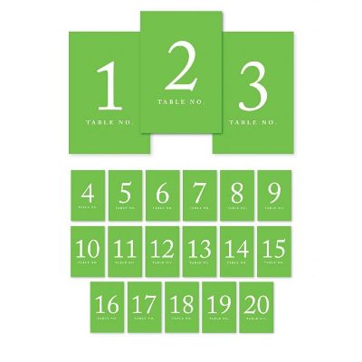 Kiwi Green Perforated Numbers 1 20 Image 1