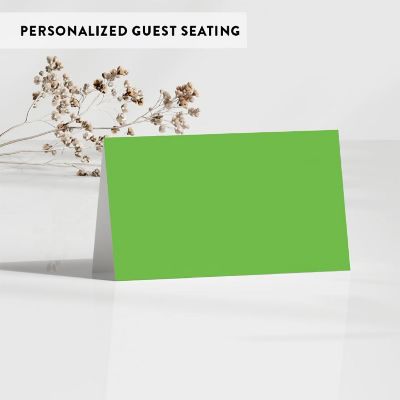 Kiwi Green Table Tent Place Cards 20-Pack Image 2