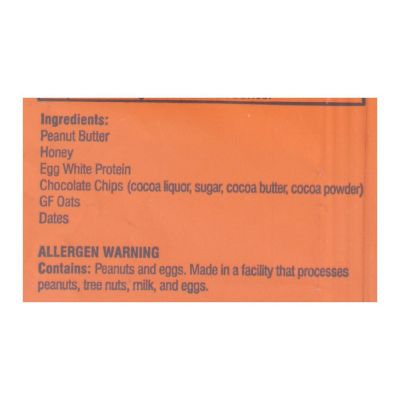 Kize Concepts - Energy Bar Raw Peanut Butter Chocolate Chip - Case of 10-1.5oz Image 1
