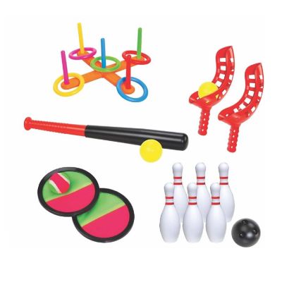 KOVOT 5 Combo Fun Sports Indoor and Outdoor Game Set, Catch and Toss Game Image 1