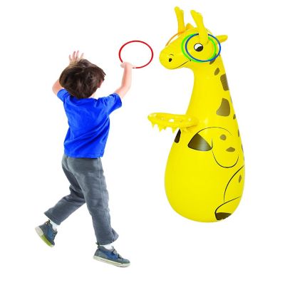 Kovot Inflatable Giraffe Basketball and Ring Toss Game Image 2