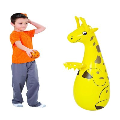 Kovot Inflatable Giraffe Basketball and Ring Toss Game Image 3