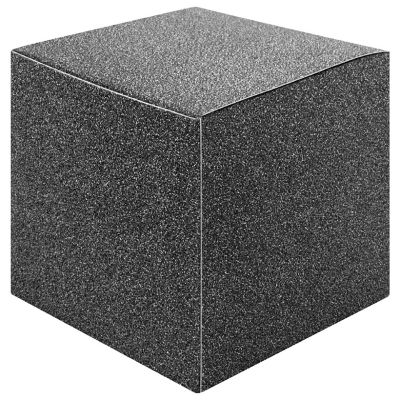 Koyal Wholesale Black Glitter Gift Favor Tuck Boxes, 3" Cube Favor Box, Bulk 50-Pack, Party Favor Gift Box Image 1