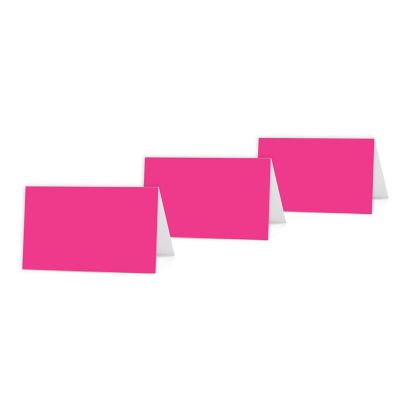Koyal Wholesale Fuchsia Color Blank Table Tent Printable Place Cards, 20-Pack Image 1