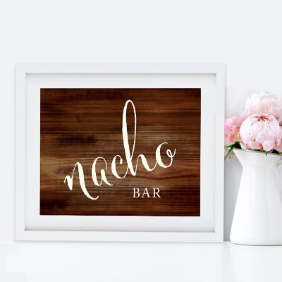 Koyal Wholesale Nacho Bar Rustic Wood Wedding Party Signs Image 3