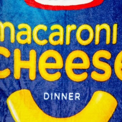 Kraft Macaroni and Cheese Fleece Throw Blanket  45 x 60 Inches Image 1