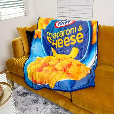 Kraft Macaroni and Cheese Fleece Throw Blanket  45 x 60 Inches Image 3
